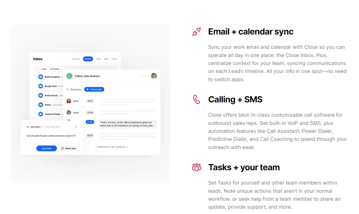 Key Features of Close