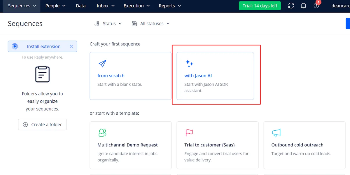 Reply.io jason ai feature