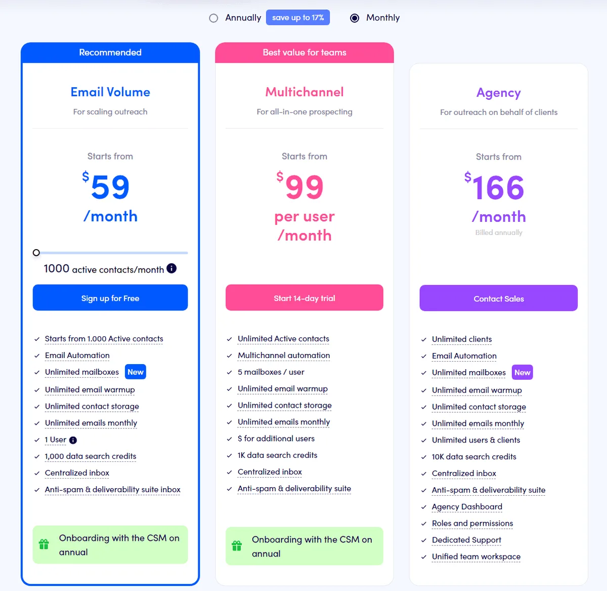 Reply.io Subscription Options and Plans