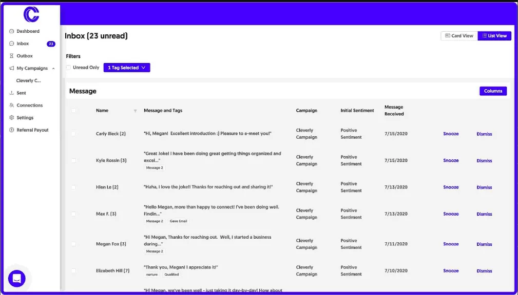 Email Outreach Features