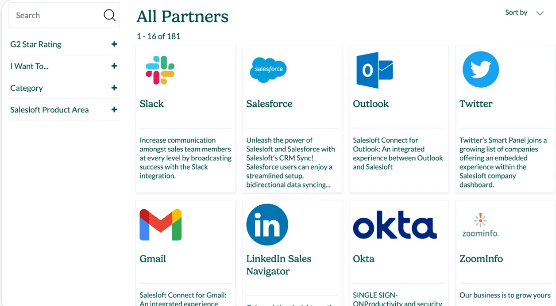 Salesloft Integration Options