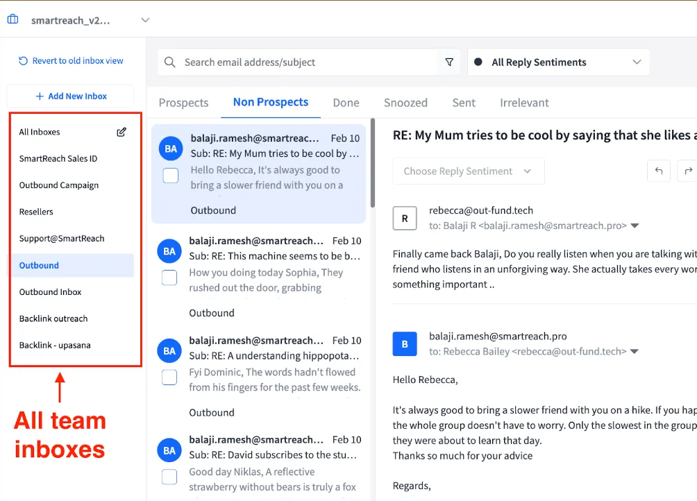 Email Outreach Features