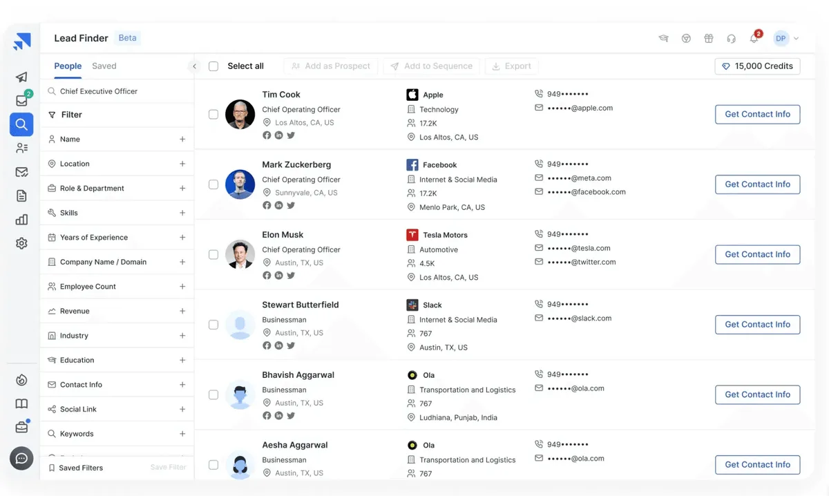 SalesHandy Lead finder