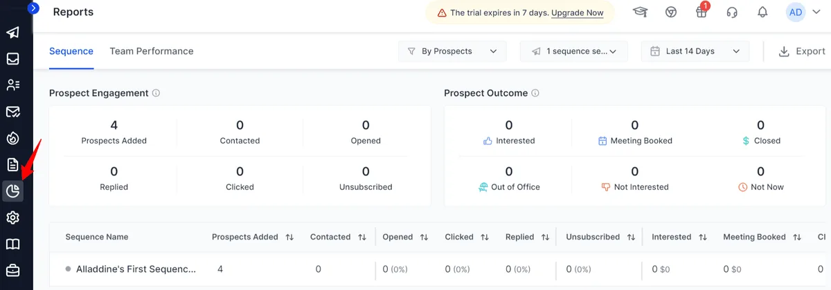 Saleshandy Reporting & Analytics