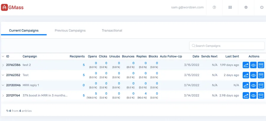 Gmass Analytical Tools